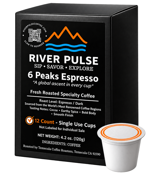 6 Peaks Espresso Blend- 12 Single Serve Pods