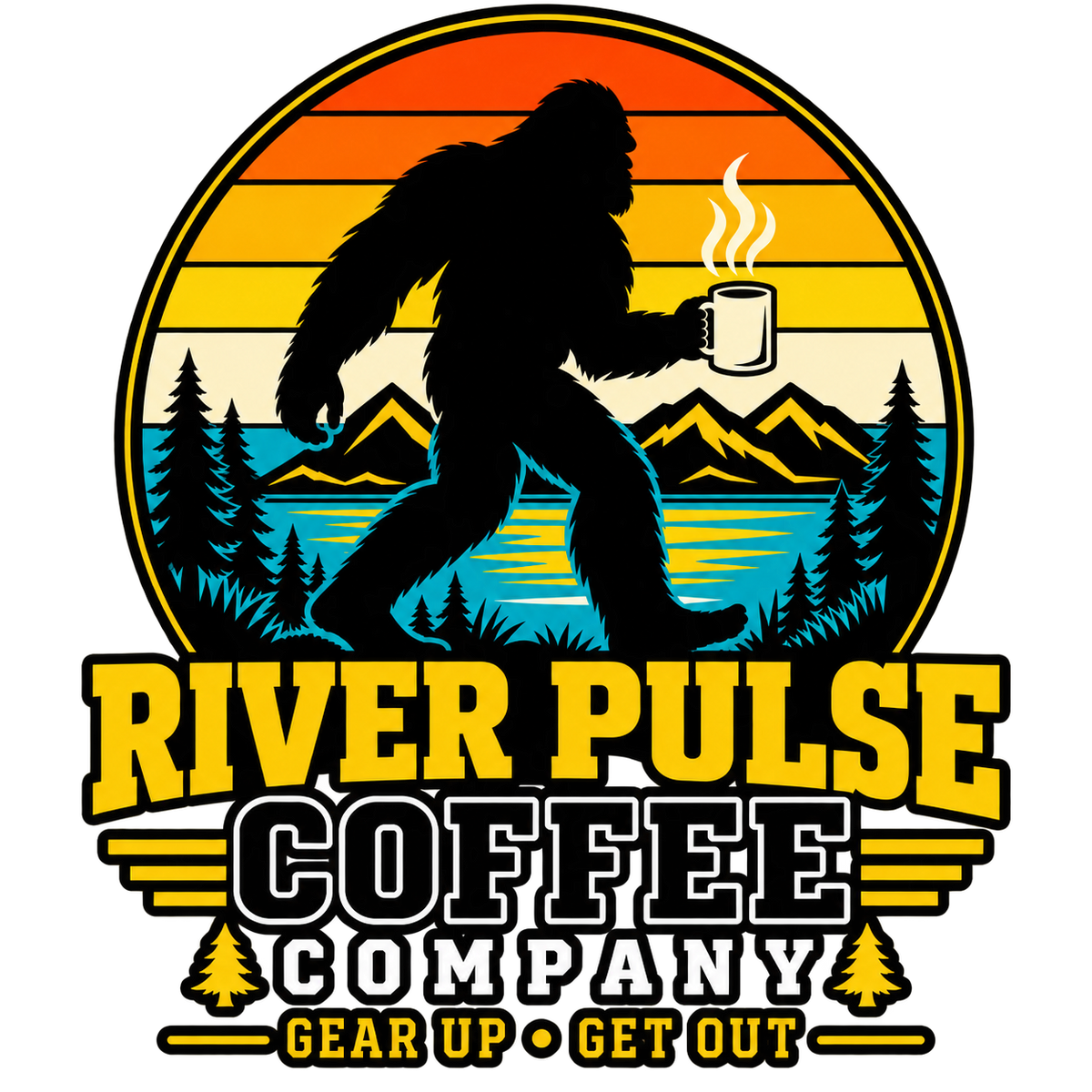 Vintage Big Foot and Coffee T-Shirt