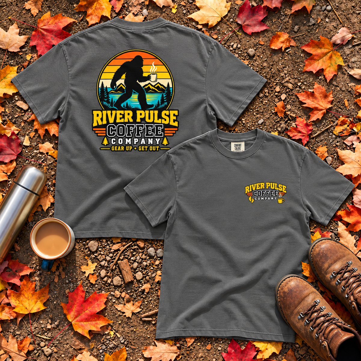 Vintage Big Foot and Coffee T-Shirt