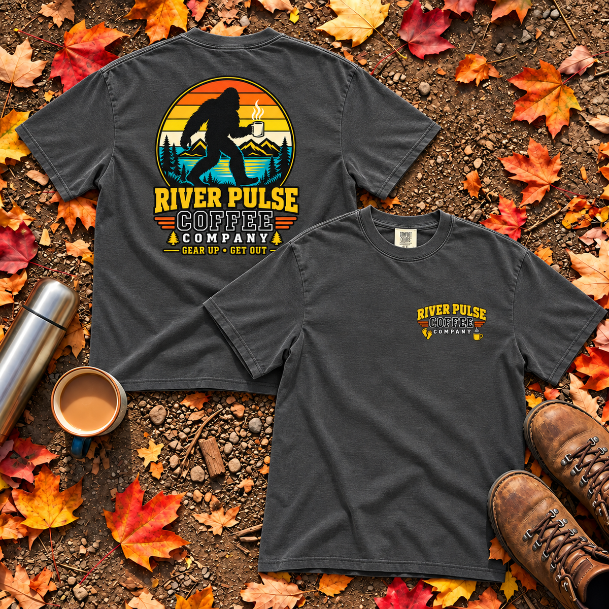 Vintage Big Foot and Coffee T-Shirt