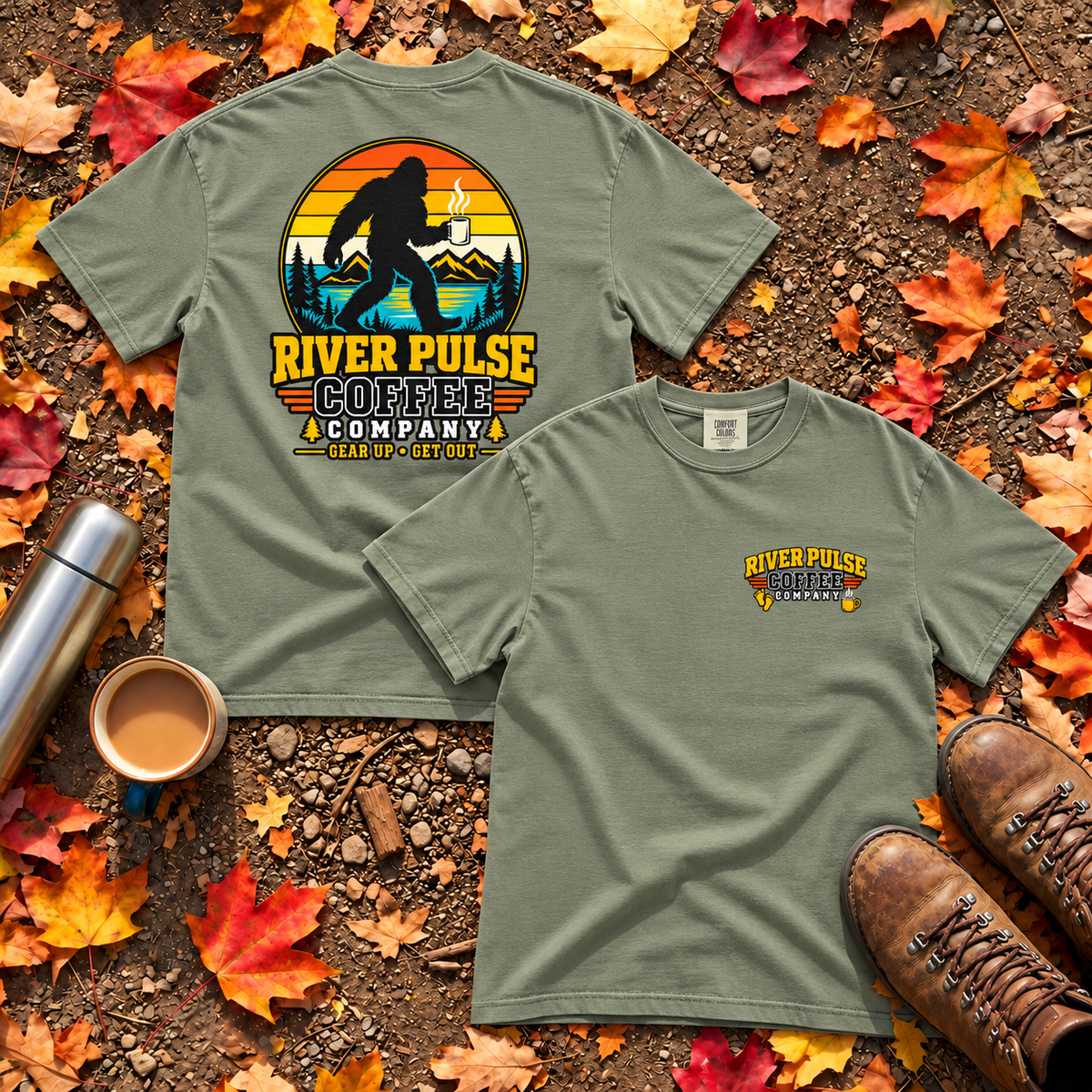 Vintage Big Foot and Coffee T-Shirt