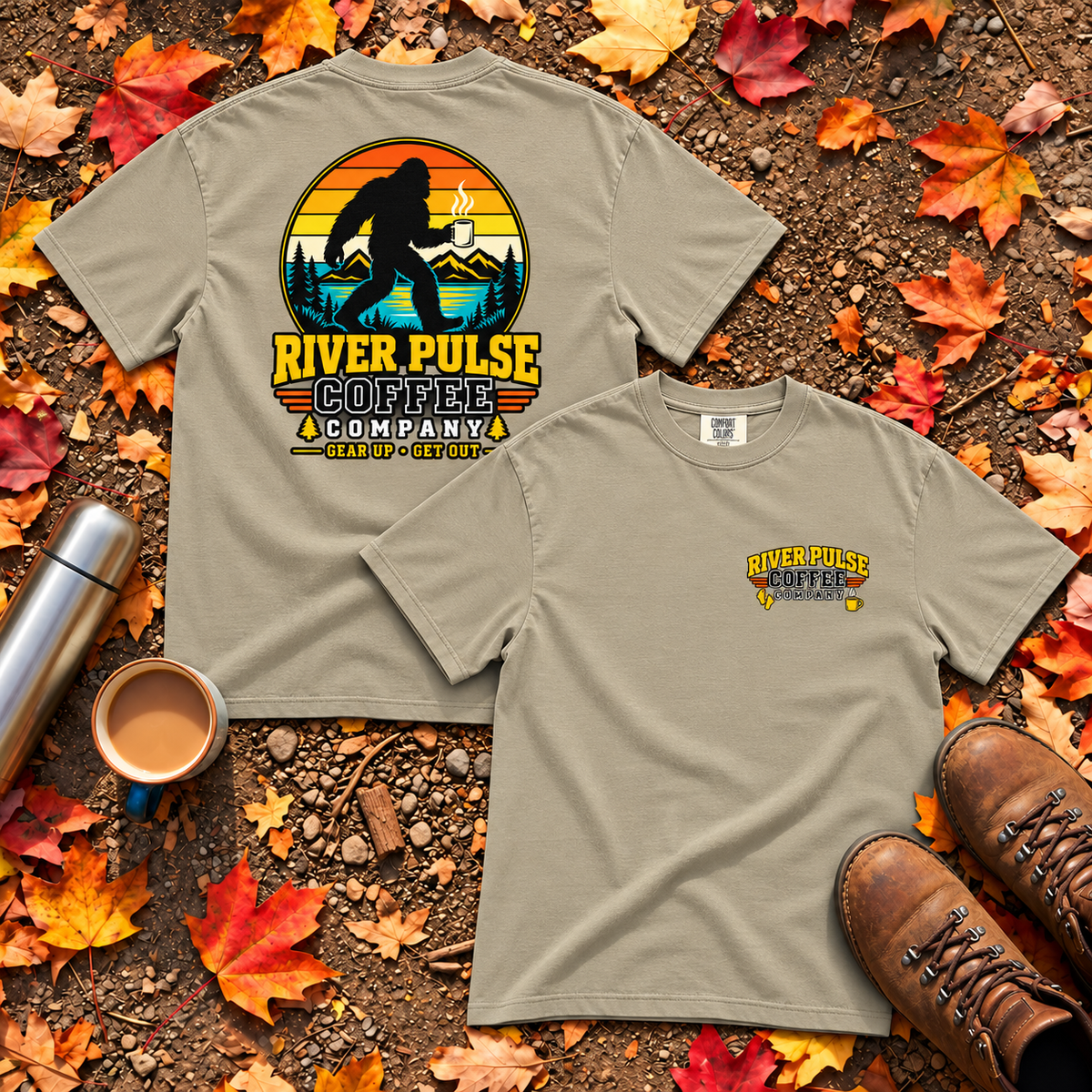 Vintage Big Foot and Coffee T-Shirt