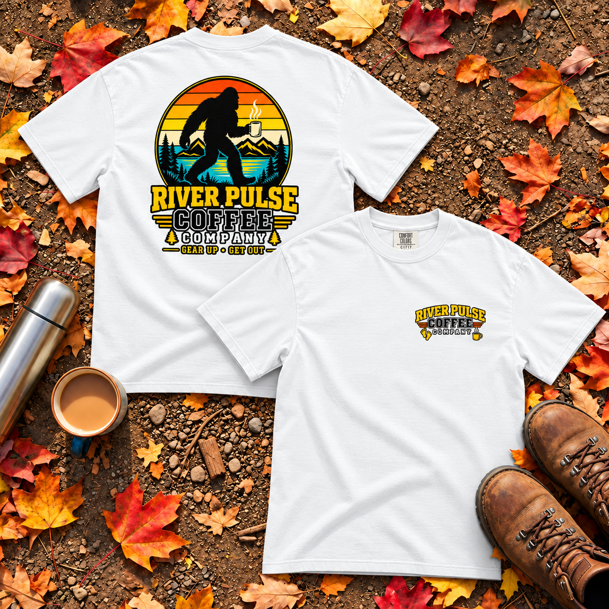 Vintage Big Foot and Coffee T-Shirt