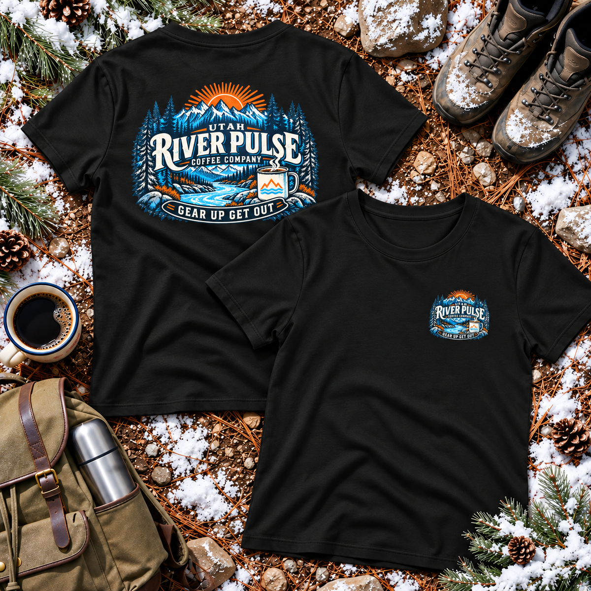 Women's Relaxed Winter Logo T-Shirt-Choose your Destination