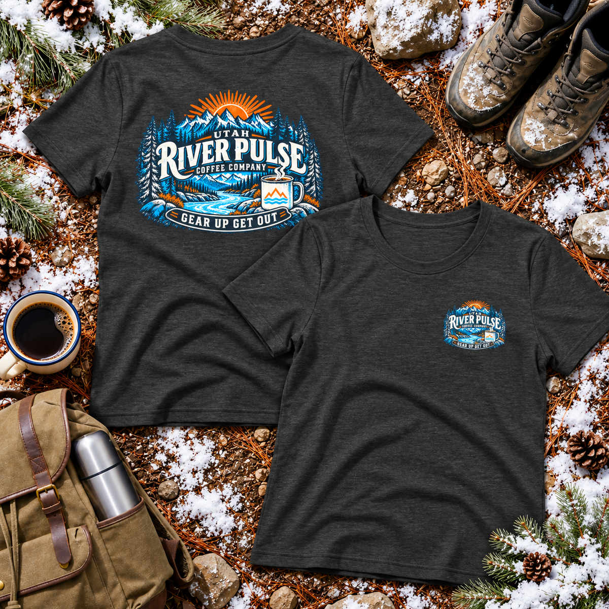 Women's Relaxed Winter Logo T-Shirt-Choose your Destination