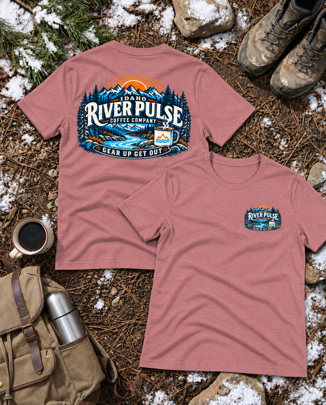 Women's Relaxed Winter Logo T-Shirt-Choose your Destination