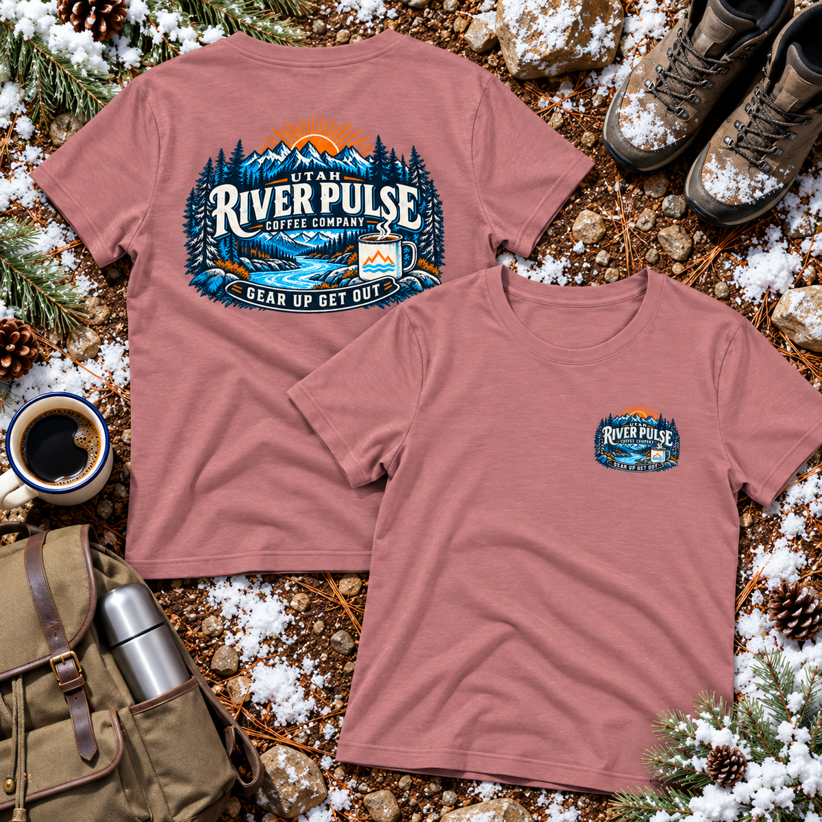 Women's Relaxed Winter Logo T-Shirt-Choose your Destination