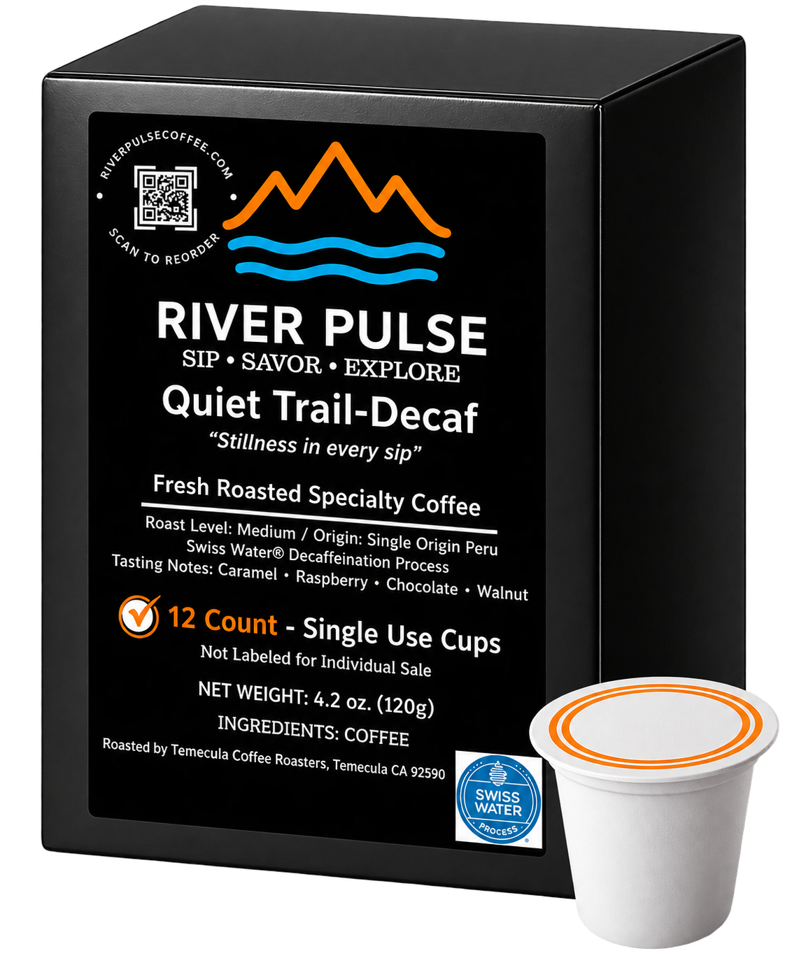 Quiet Trail – Decaf- 12 Single Serve Pods