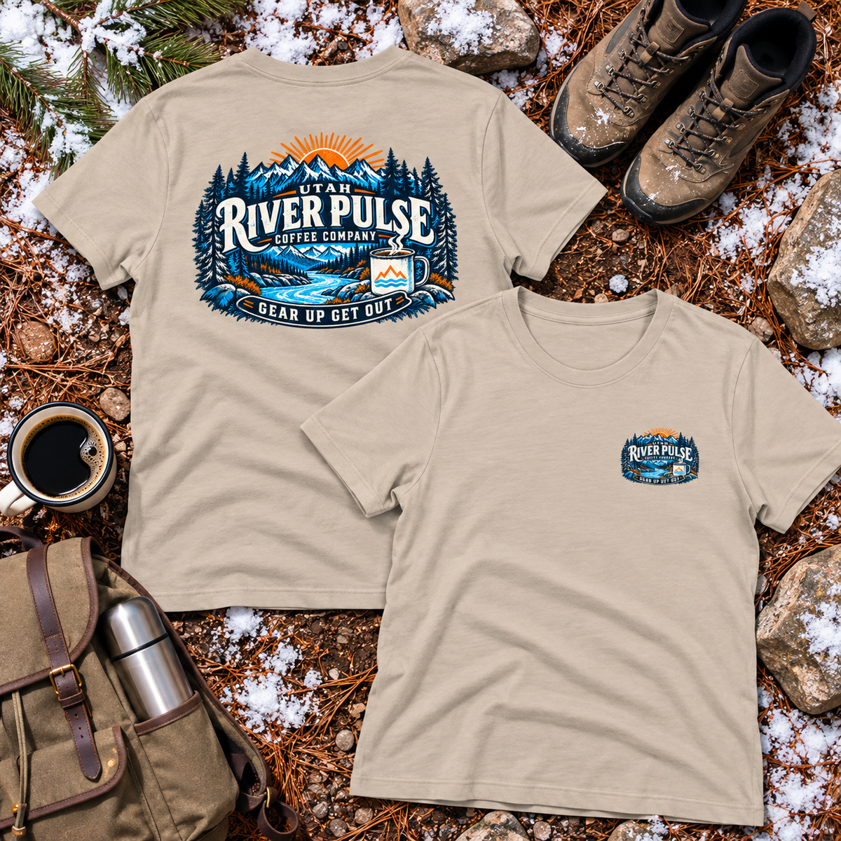 Women's Relaxed Winter Logo T-Shirt-Choose your Destination